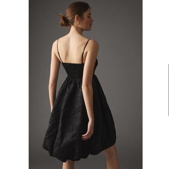 Anthropologie Jacquard Bubble Hem Dress Black Size 10 NEW - Picture 4 of 16